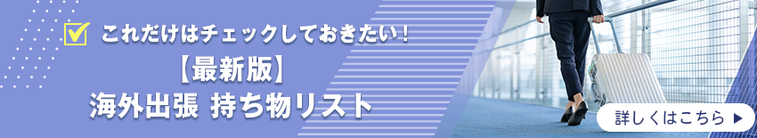 【2024年最新版】海外出張　持ち物リスト