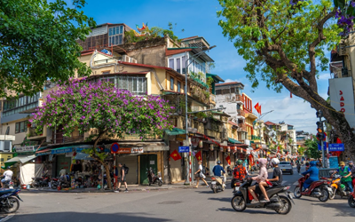 歴史的建造物保存地区に指定される地域（旧市街）