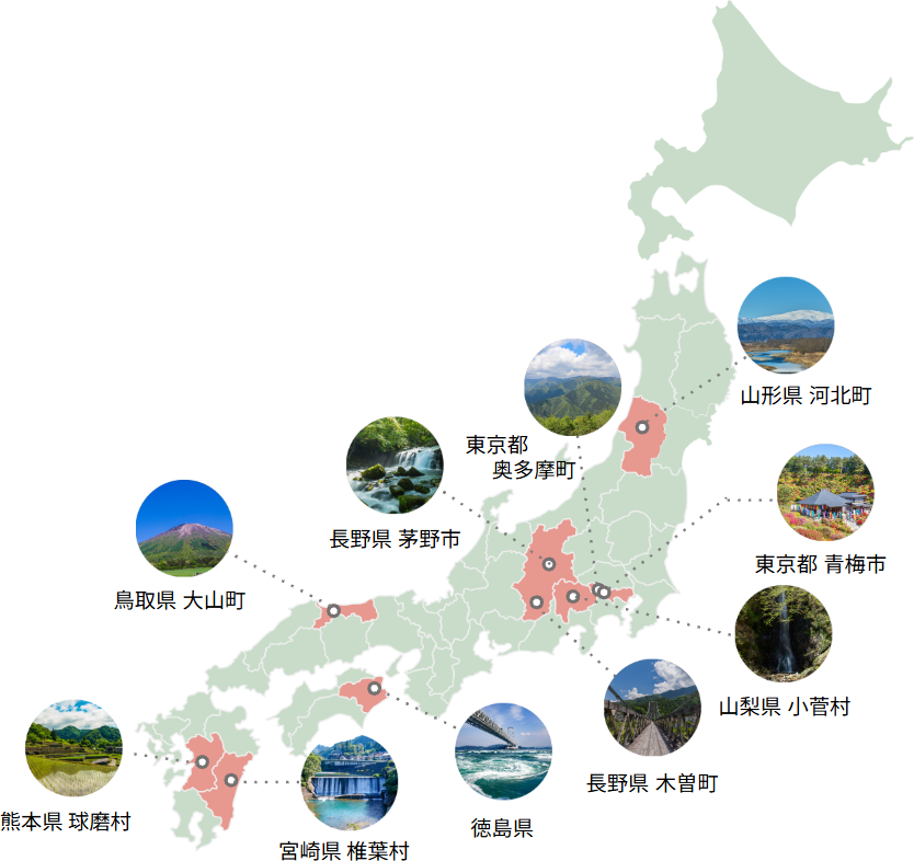 Destination Create Projectのマップ