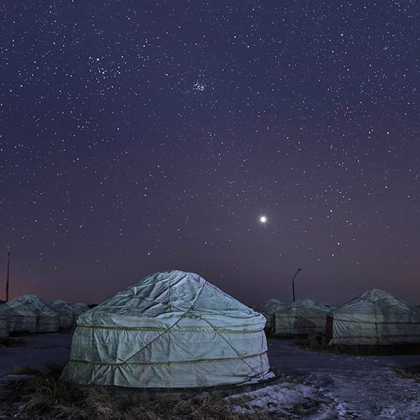 大草原の星空