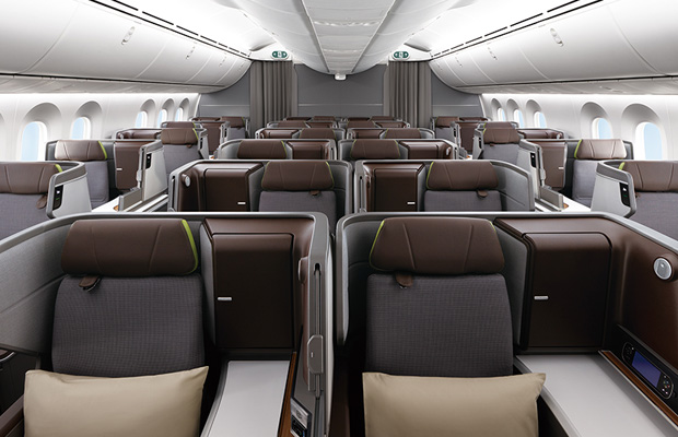 エバー航空ビジネスクラス シート一例