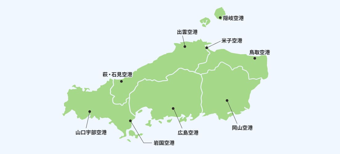 中国エリア空港マップ