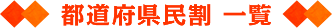 都道府県民割 一覧