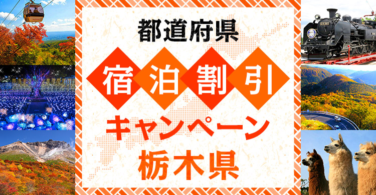 【栃木 県民割】第3弾 県民一家族一旅行