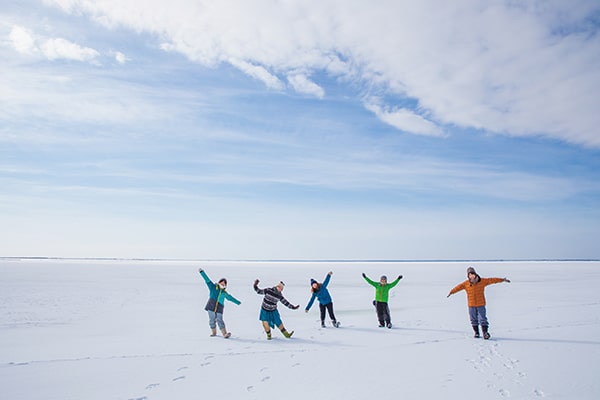 野付半島氷平線ミニウォーク