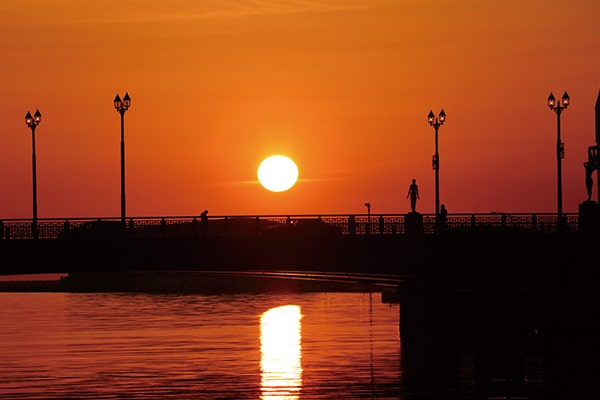 釧路の夕日