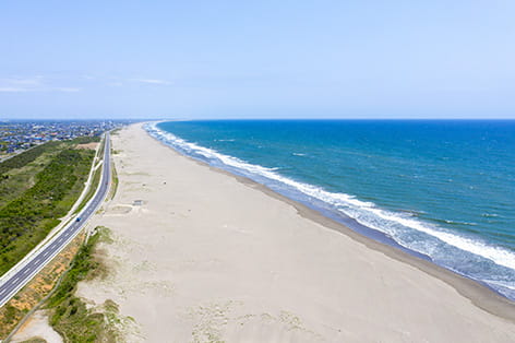 九十九里浜(山武郡九十九里町など)