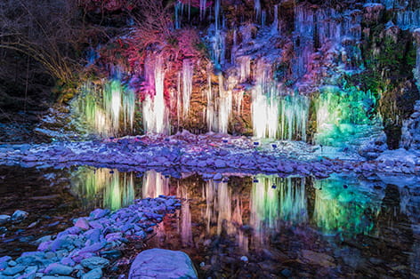 三十槌の氷柱（秩父市）