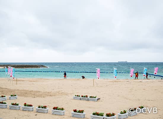 日本一早い海開き