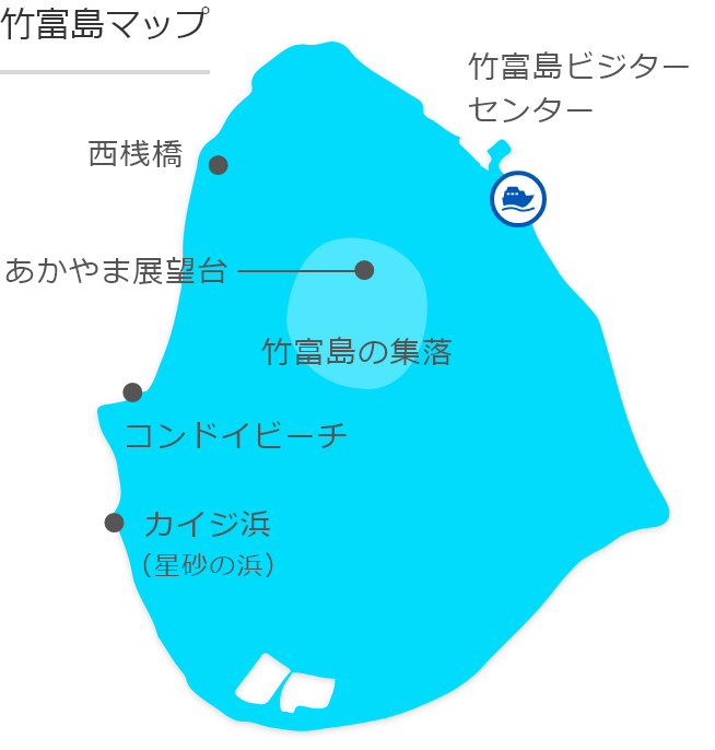 竹富島の地図