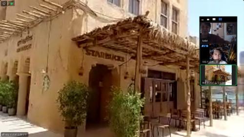 ドバイの中世の街並みにタイムスリップしたよう