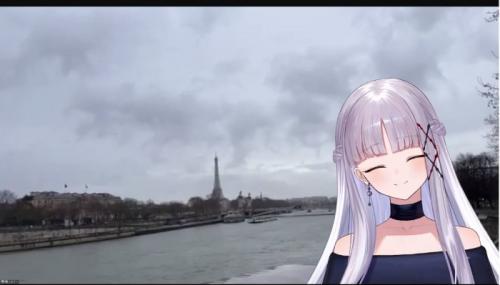 はしゃぐシェリーさんと素敵なパリ