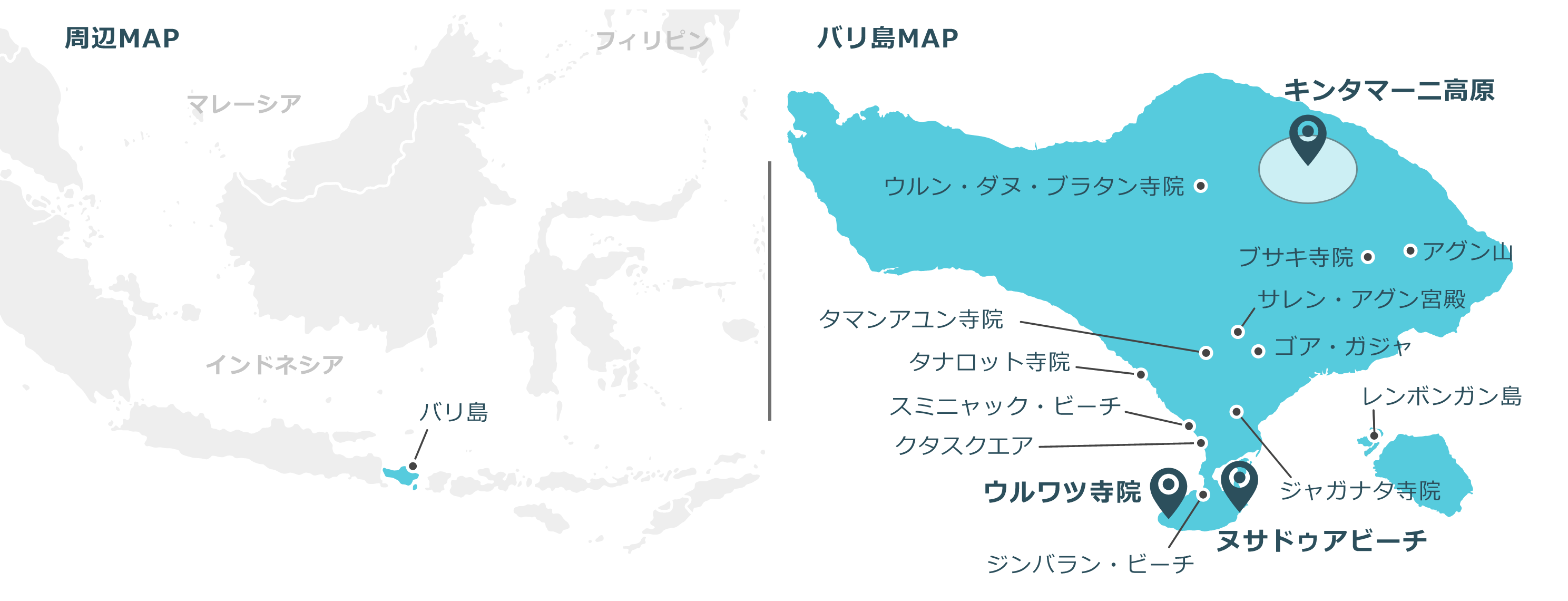 バリ島のマップ