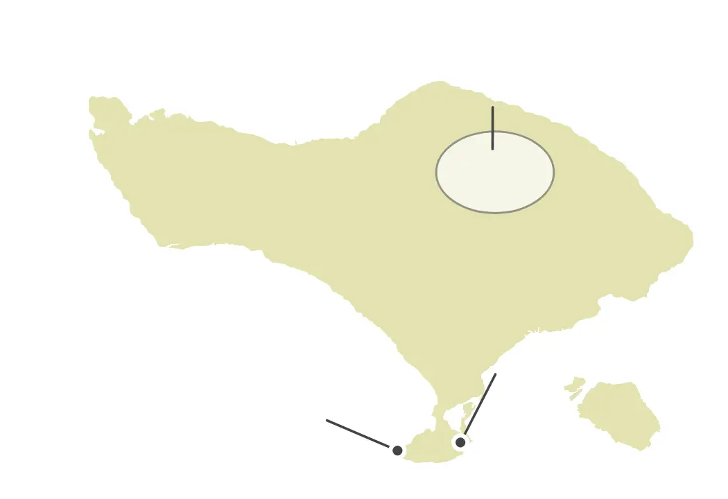 バリ島のマップ