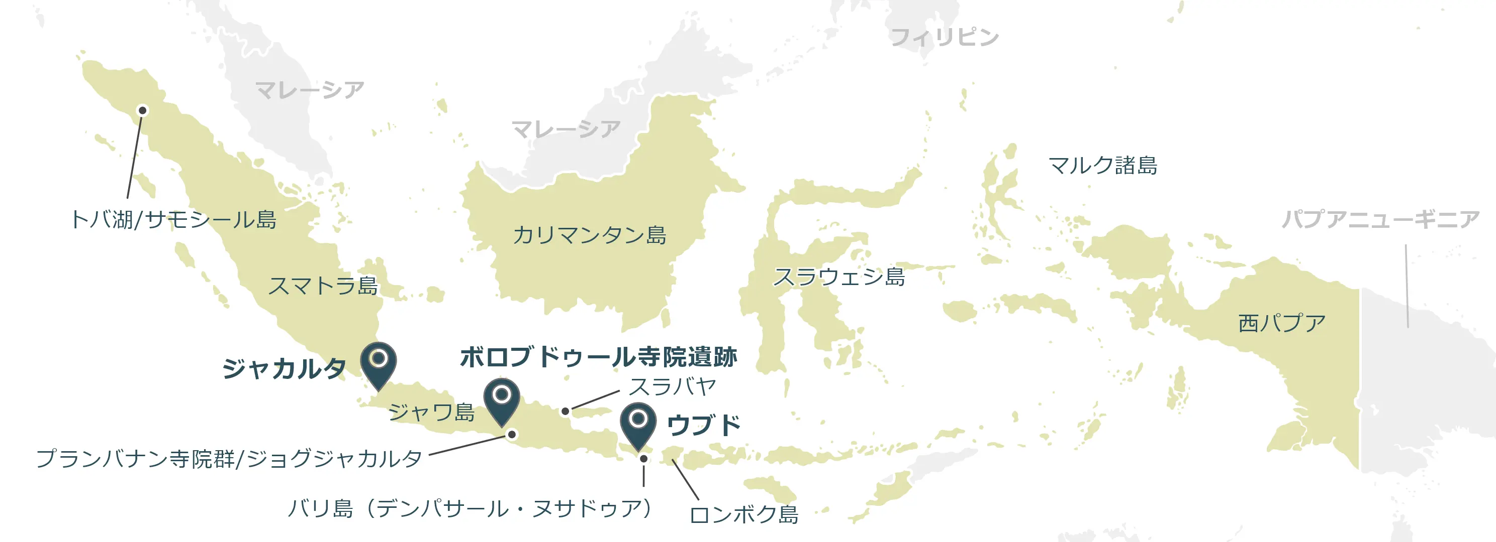 インドネシアのマップ