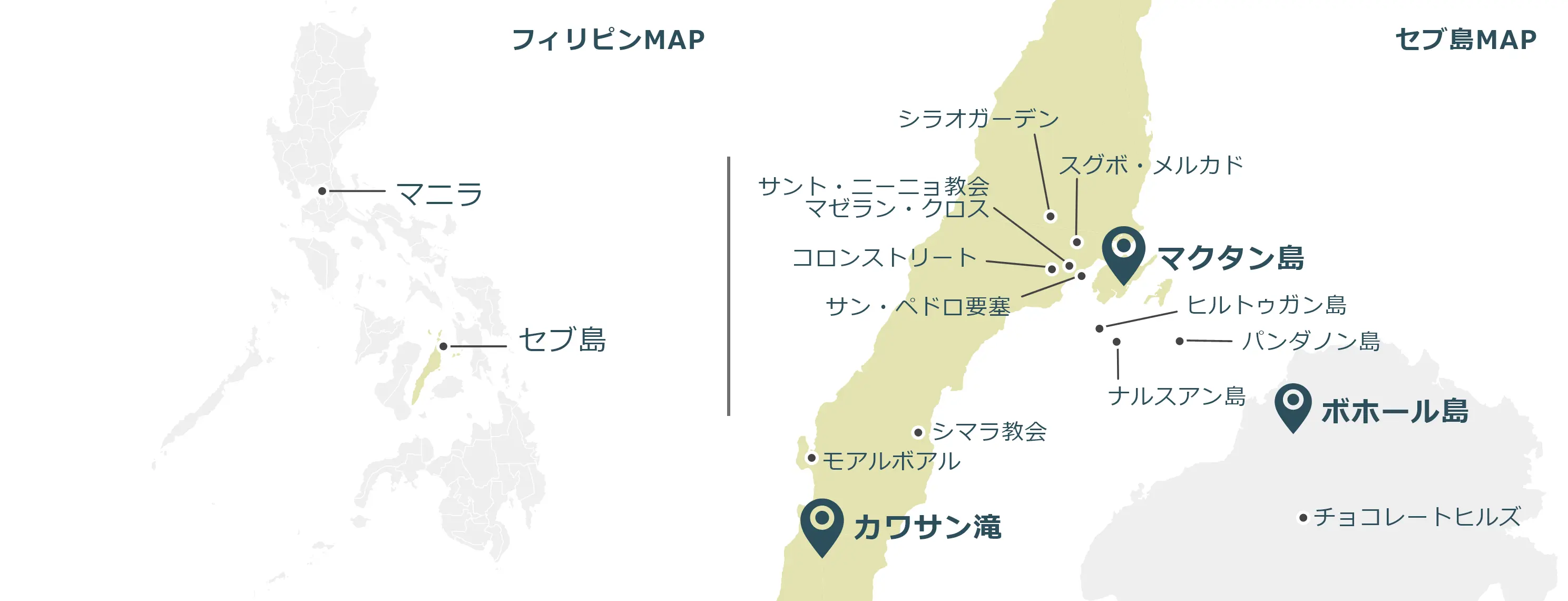 セブ島のマップ