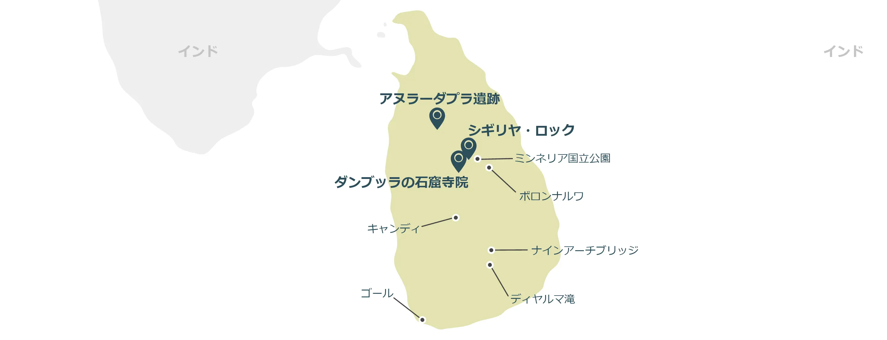 スリランカのマップ