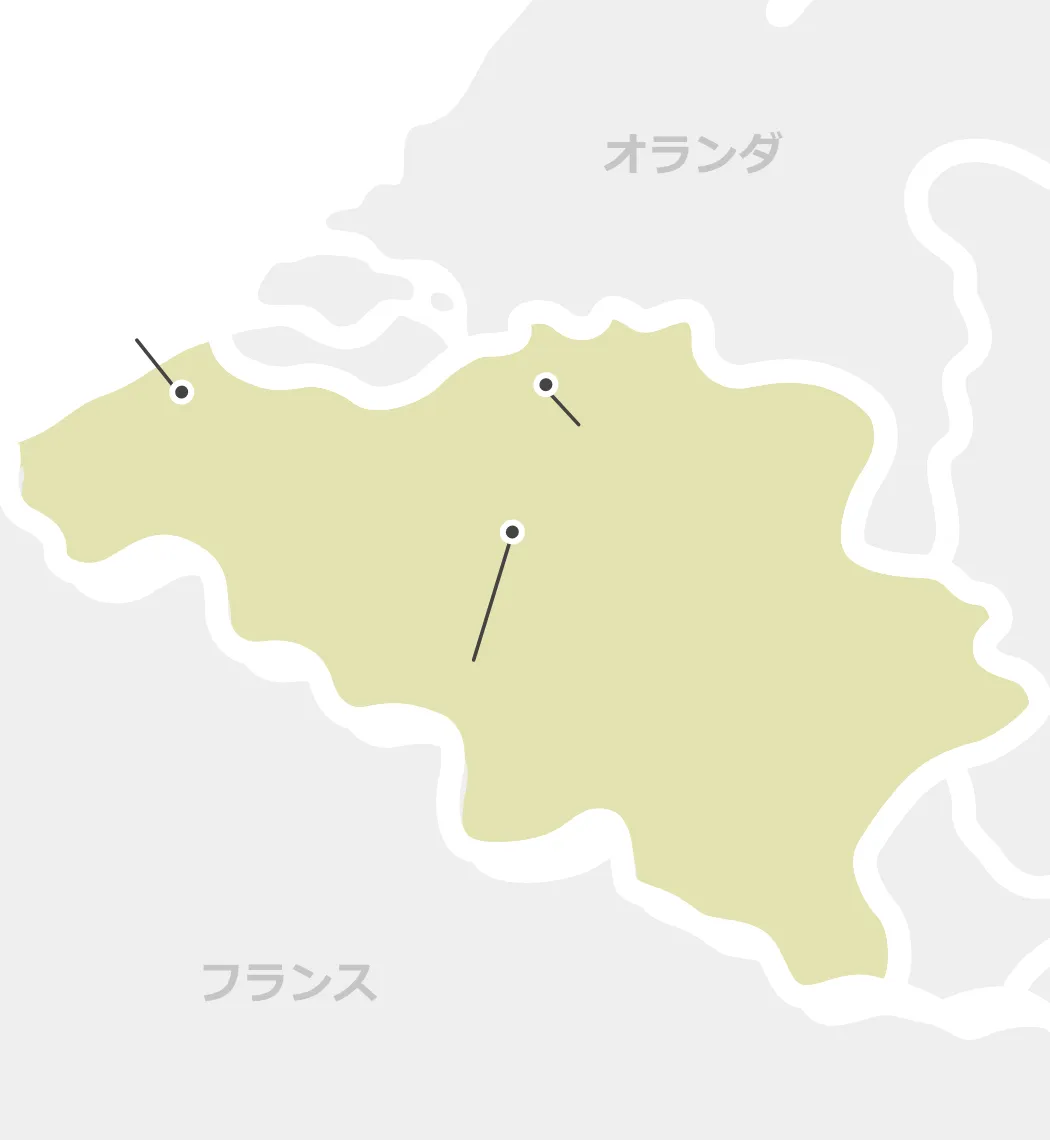 ベルギーのマップ