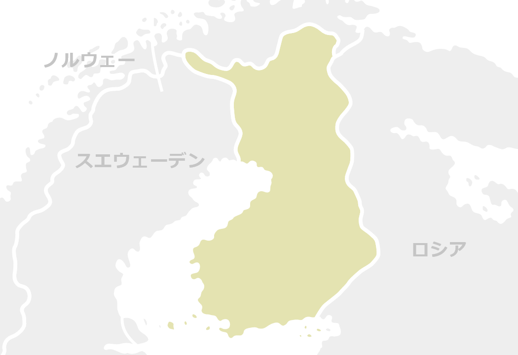 フィンランドのマップ