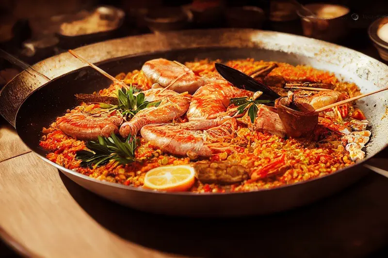 スペイン料理を堪能