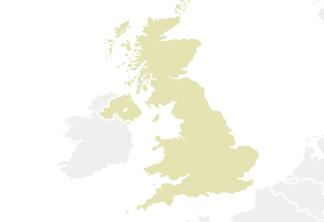 イギリスのマップ