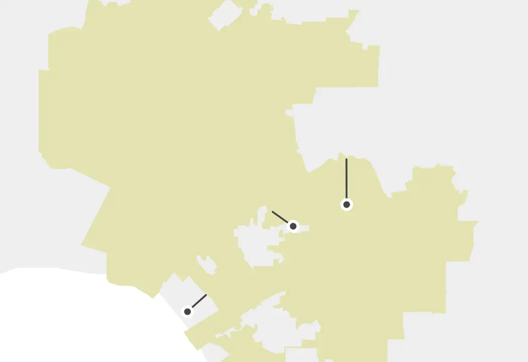 ロサンゼルスのマップ