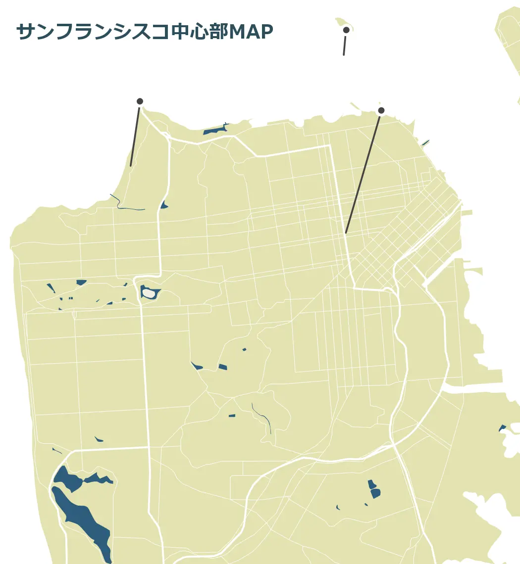 サンフランシスコのマップ