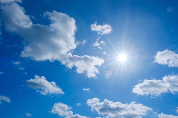 年間の晴天日が約300日以上