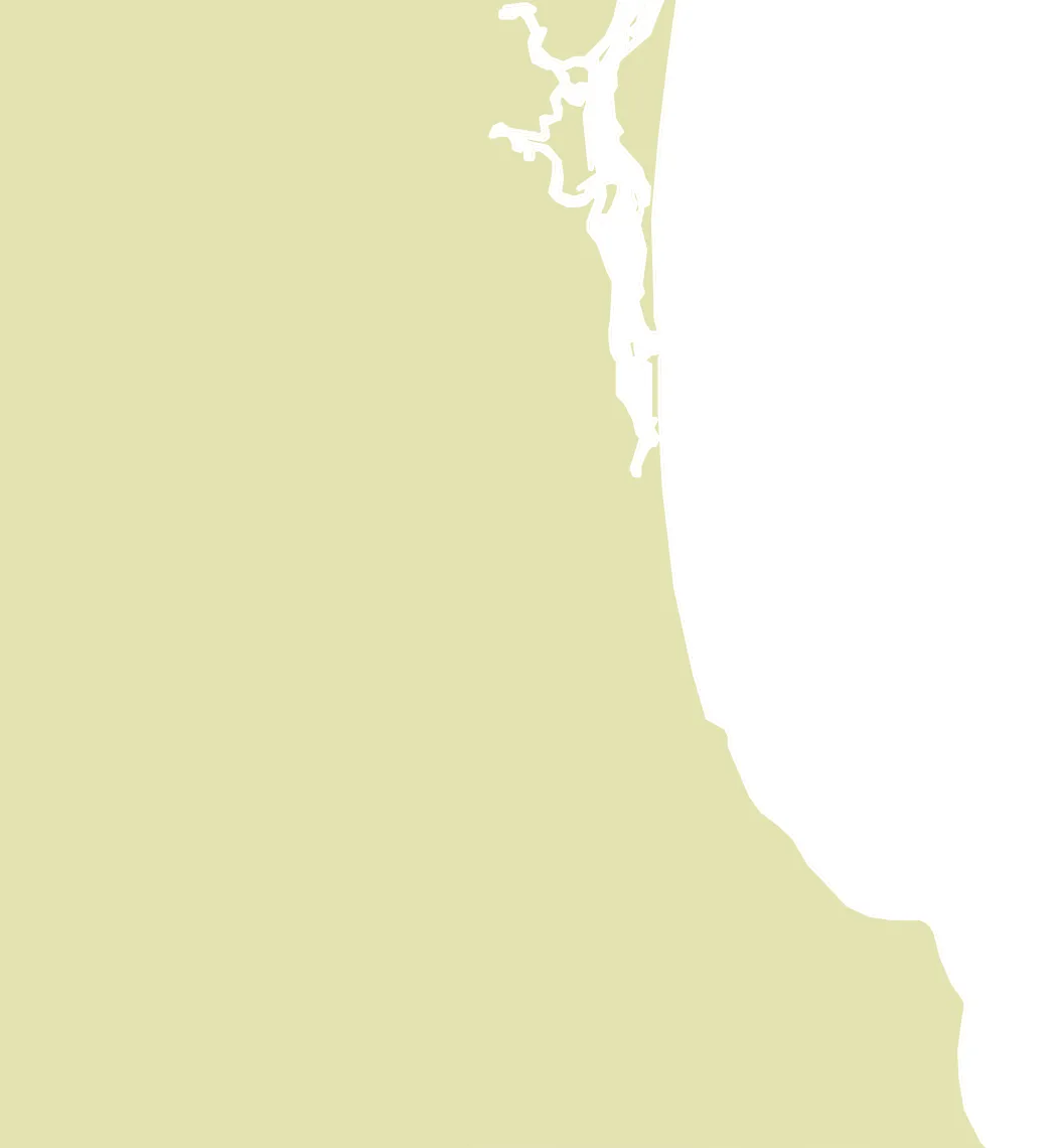 ゴールドコーストのマップ