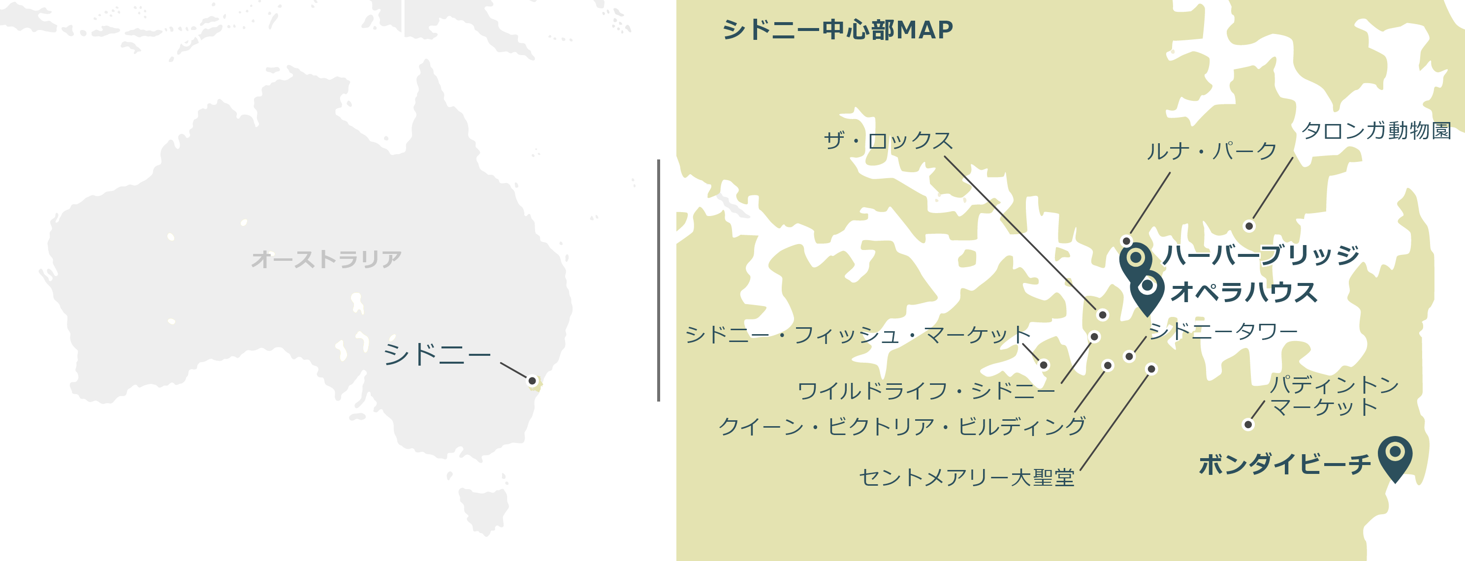 シドニーのマップ