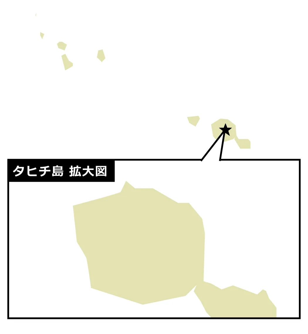 タヒチのマップ