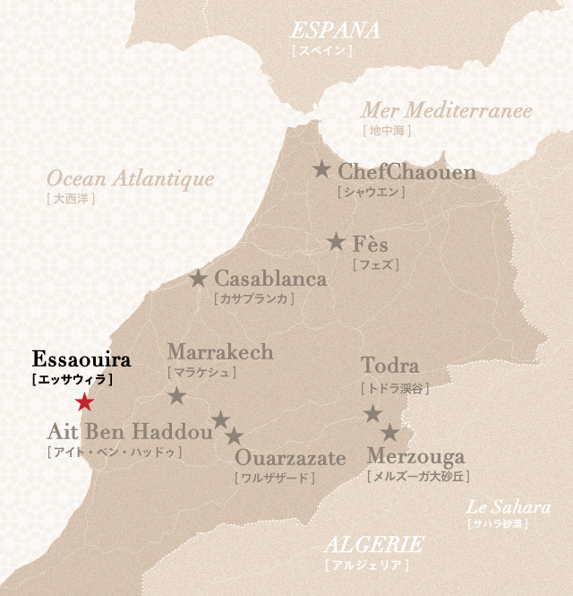 モロッコ地図