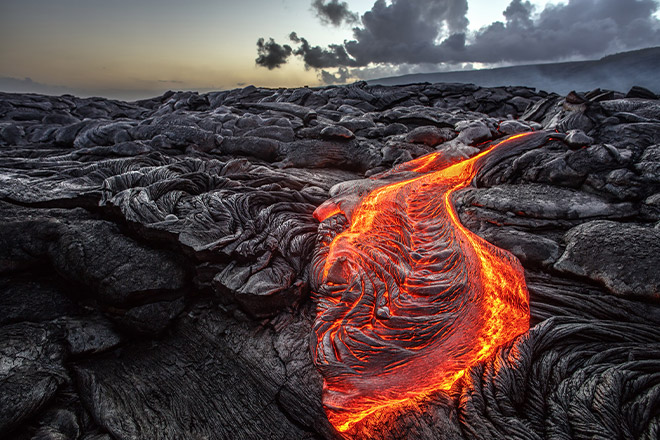 キラウエア火山マグマ