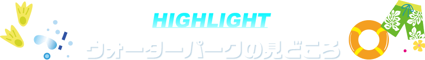 HIGHLIGHT ウォーターパークの見どころ