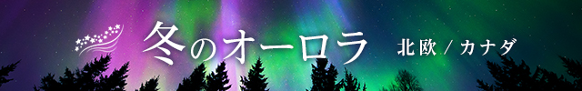 冬のオーロラ