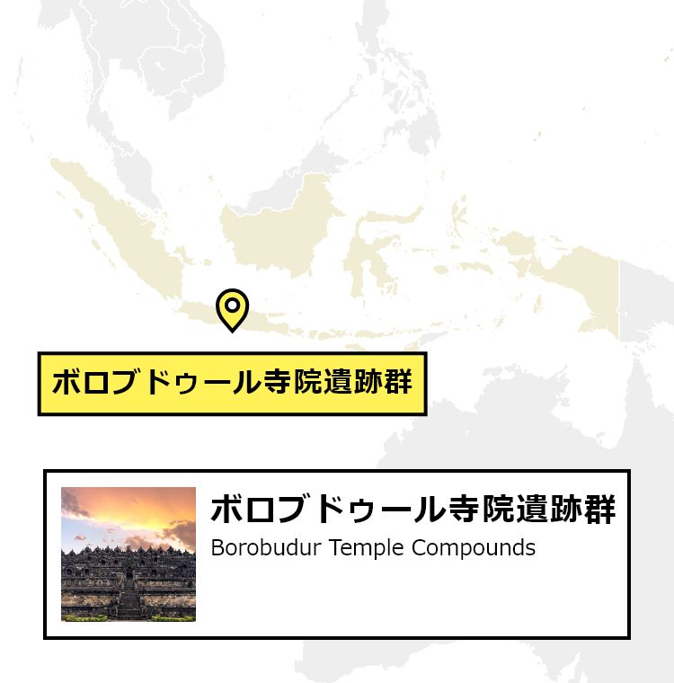 日本からボロブドゥール寺院遺跡群への行き方