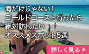 海だけじゃない！ゴールドコースト行ったら絶対訪れたいオススメスポット5選