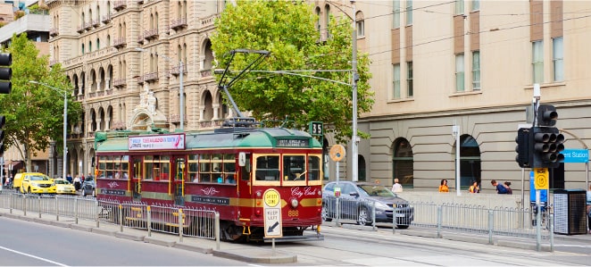 主要スポットへはトラムでお出かけ!(イメージ)