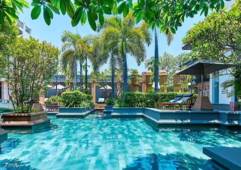 写真:ホテル「パークハイアット シェムリアップ」プール
