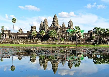 写真:逆さアンコールワット